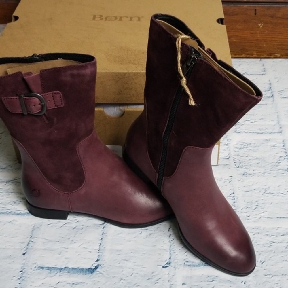 NWT Born Elma Suede and Leather Boot - Picture 4 of 7